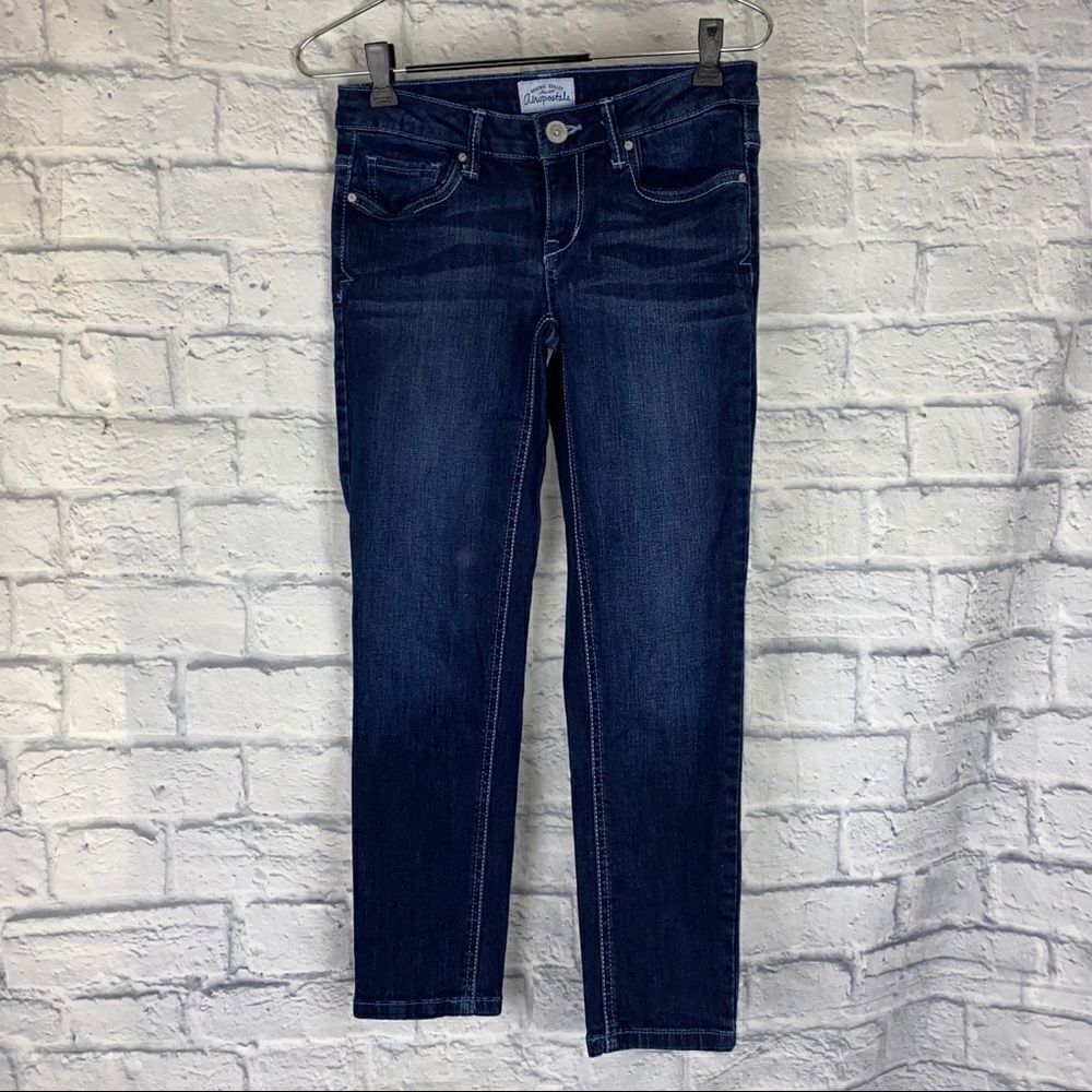 Aeropostale Lola cropped jegging blue sz 3/4